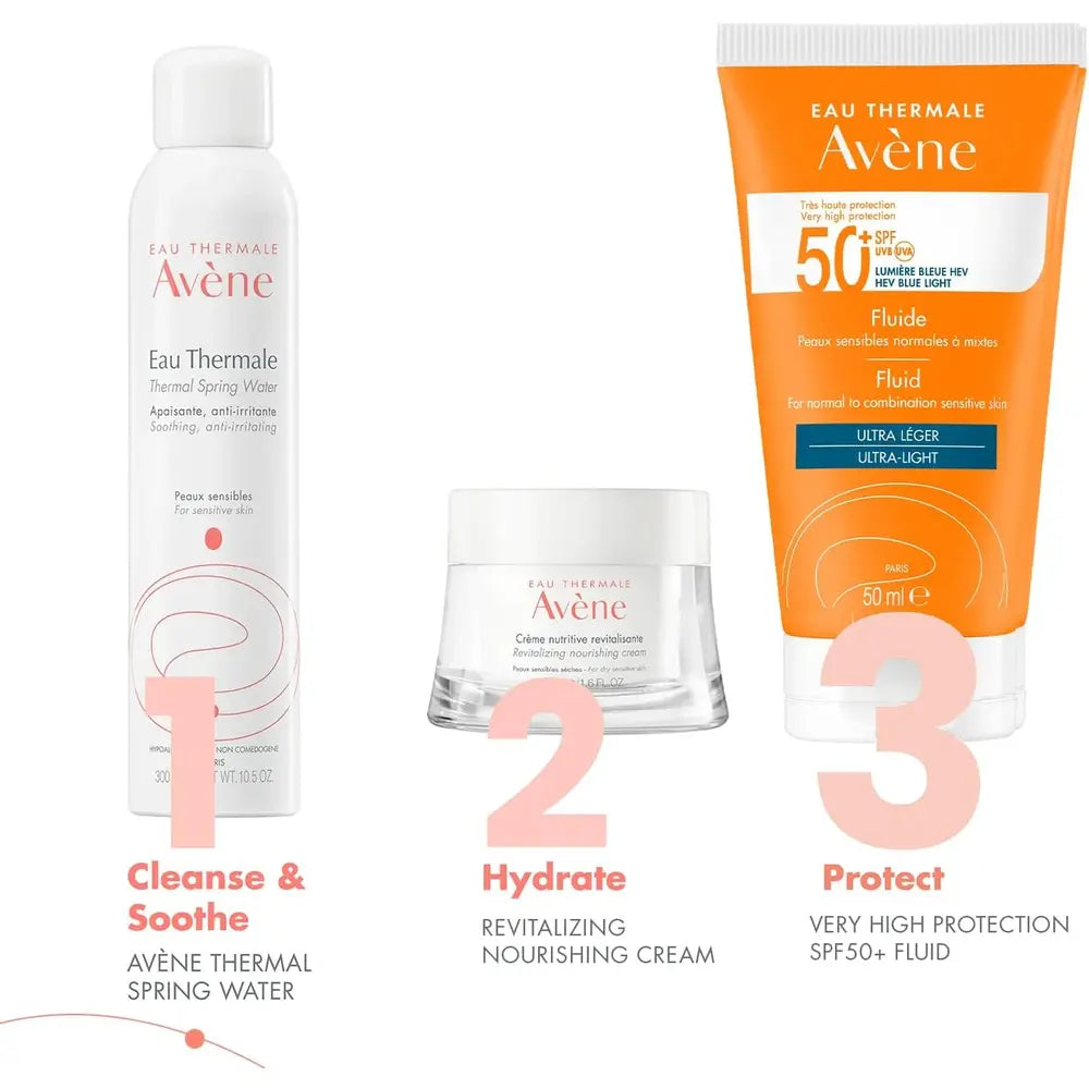 Avene Ultra Broad Spectrum Fragrance Free Fluid For Normal To Combination Sensitive Skin SPF50+