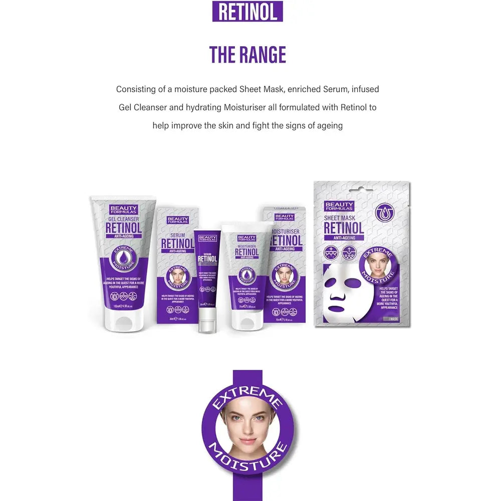 Beauty Formulas Retinol Gel Cleanser Anti-Ageing Extreme Moisture
