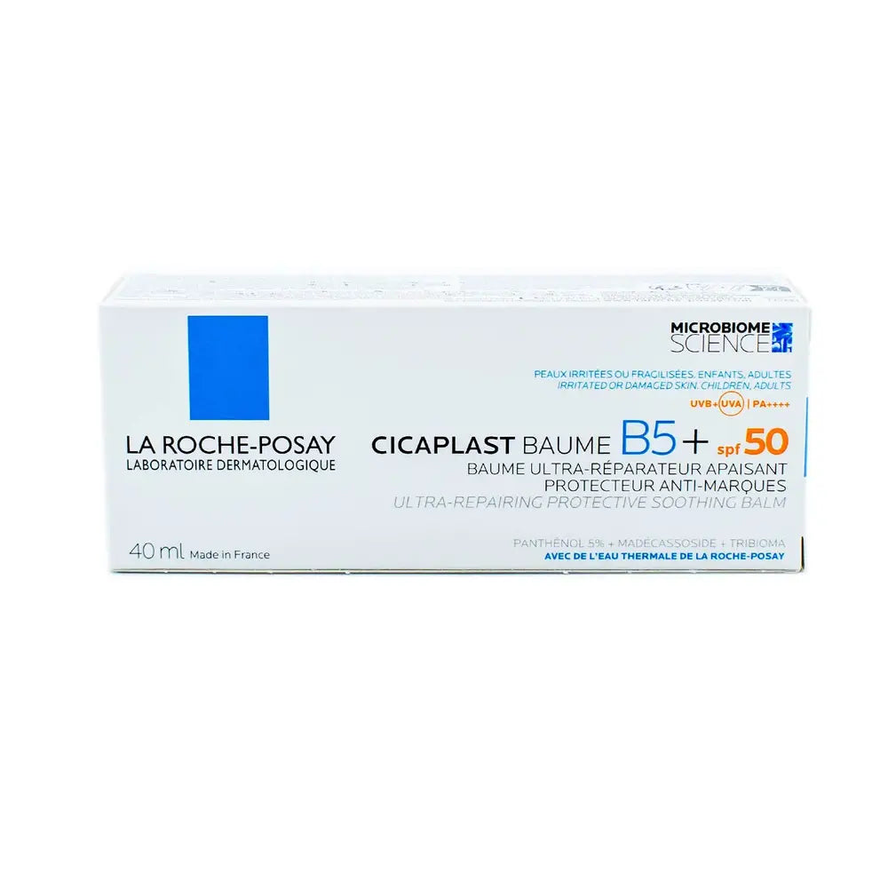La Roche-Posay Cicaplast Baume B5+ UV SPF 50 Ultra Repairing Protective Soothing Balm Irritated or Damaged Skin , Adults, Children, Babies