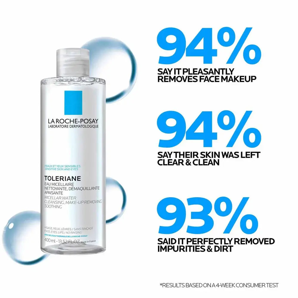 La Roche-Posay Micellar Water Ultra Sensitive Skin Cleansing, Makeup Removing, Soothing