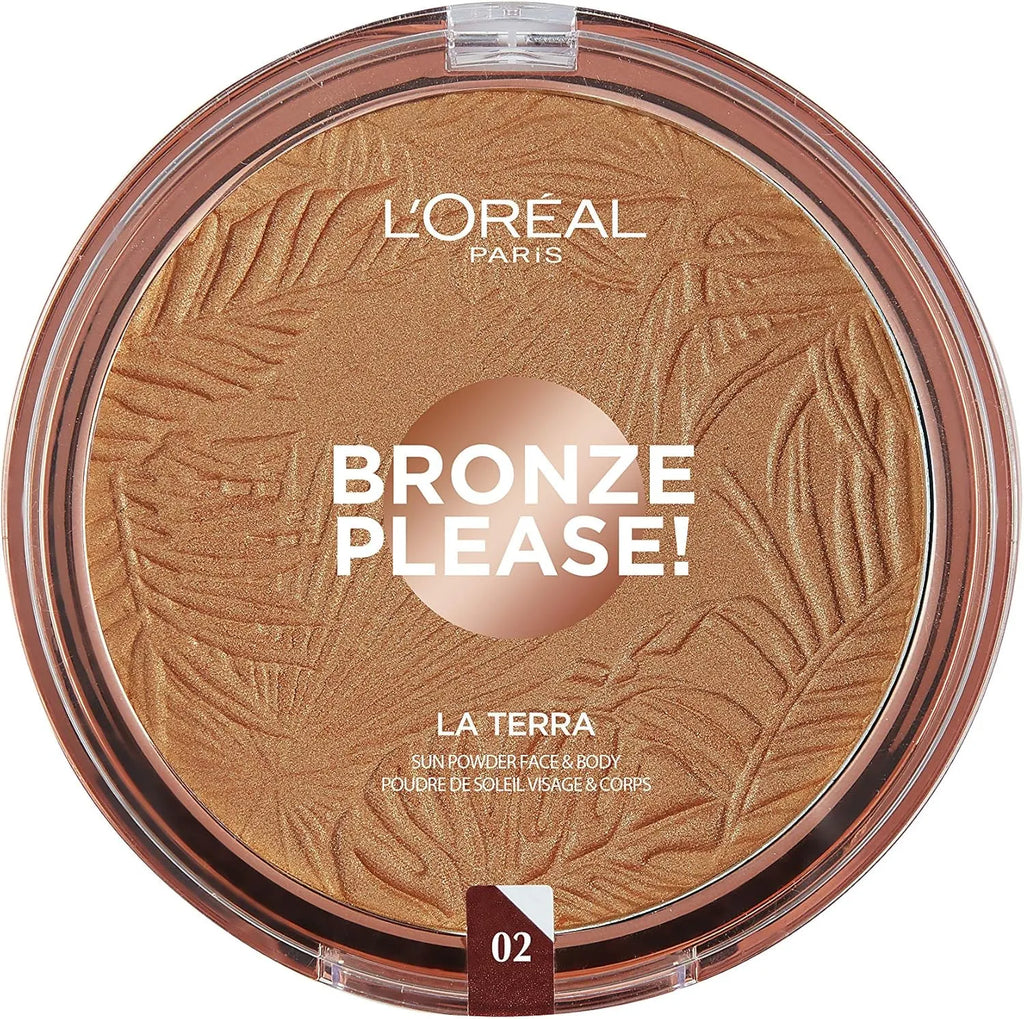 L'Oréal Paris Glam Bronze La Terra Powder Bronzer Face and Body Sun Powder