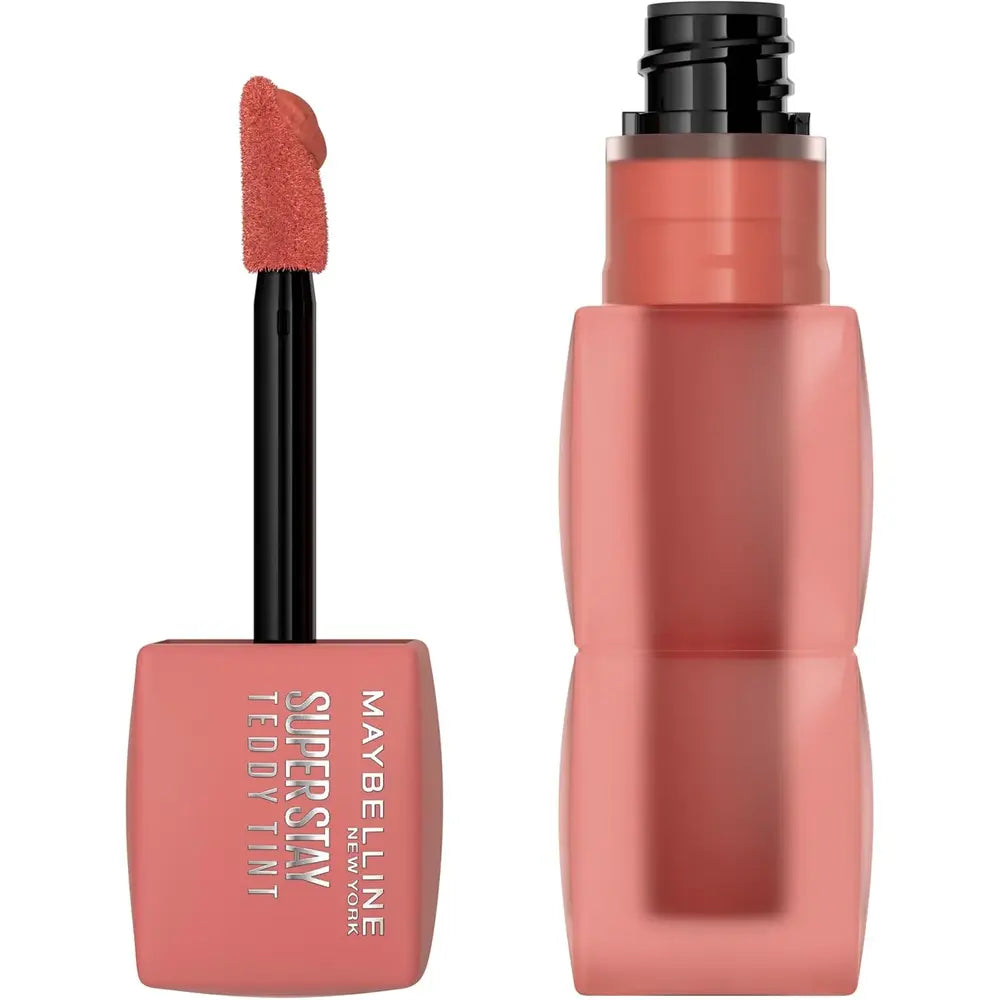 Maybelline Super Stay Teddy Tint Liquid Soft Blurred Matte Lip Tint 12HR Longwear, Transfer Proof