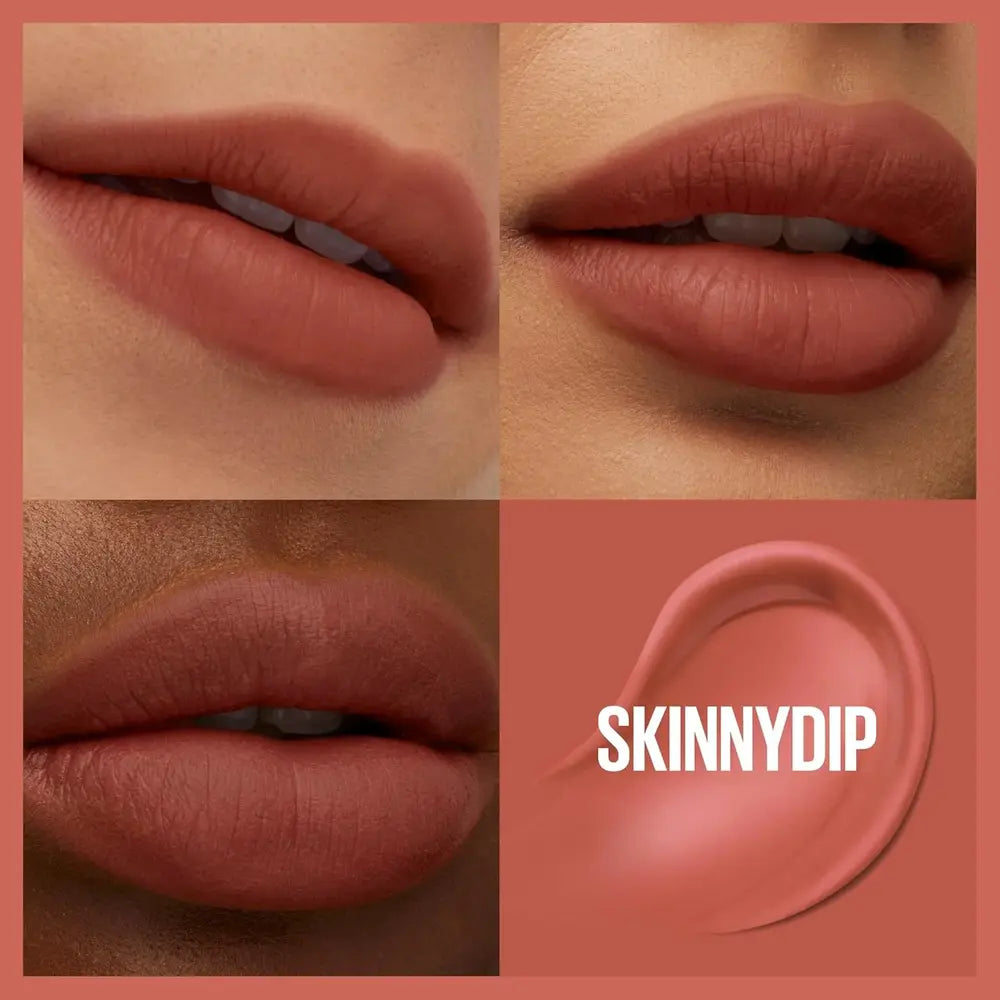 Maybelline Super Stay Teddy Tint Liquid Soft Blurred Matte Lip Tint 12HR Longwear, Transfer Proof