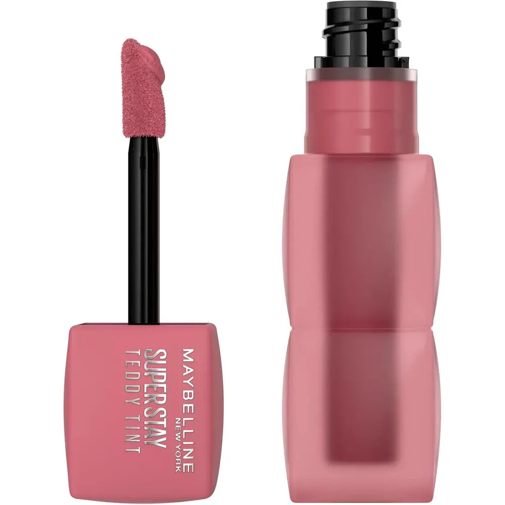Maybelline Super Stay Teddy Tint Liquid Soft Blurred Matte Lip Tint 12HR Longwear, Transfer Proof