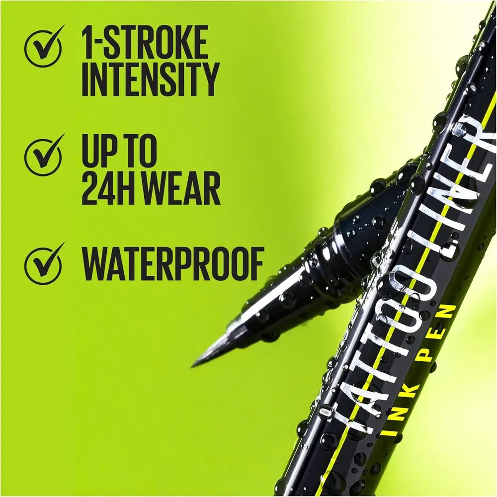 Maybelline Tattoo Liner Ink Pen Eyeliner Jet Black Up To 24H Of Wear